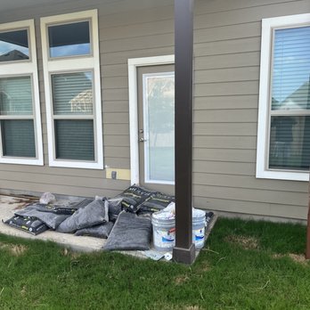 Brightland Homes - This is how they left the backyard for us. - Home Developers Near Me - Addison, Texas