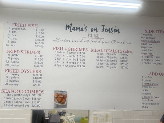Menu photo 1 Mama's Seafood Houston, TX Menu photo 1 Mama's Seafood Houston, TX