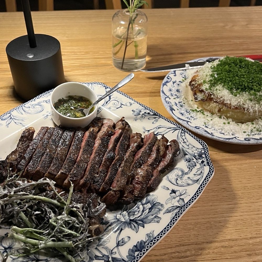 Luka - Dry-aged ribeye steak + potato situation - Coffee & Tea Near Me - Artesia, California Luka - Dry-aged ribeye steak + potato situation - Coffee & Tea Near Me - Artesia, California