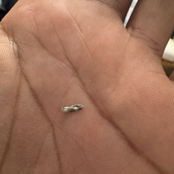 Noah's NY Bagels - A piece of metal found (and almost swallowed) in my Vanilla Cold Brew Shake. - Bagels Near Me - Ventura, California