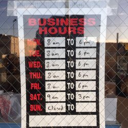 Mike's Shoe Repair - Hours of operation