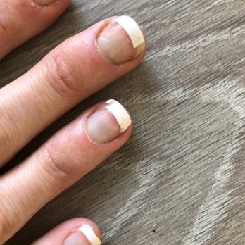 Nu-Image Nails & Spa - Matron of Honor's nails just two days after the wedding.  They didn't look much better the day of the wedding. - Nail Salons Near Me - Santa Barbara, California
