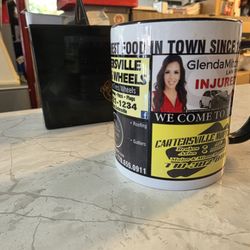 Ross's Diner - Coffee cup with local ads
