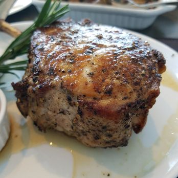 360 Restaurant - 16oz pork chop close up! - Canadian (New) Near Me - Toronto, Ontario