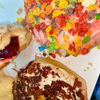 Glaze'n Daze Donuts - Donuts. PB&J gooey gooey up there maple bacon and fruity pebbles - Donuts Near Me - Johnston, Rhode Island