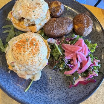 Brekki Brekki - Crab cake Benedict - Breakfast & Brunch Near Me - Albuquerque, New Mexico
