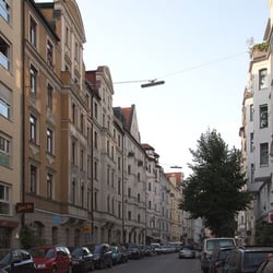 Glockenbachviertel - http://de.wikipedia.org/w/index.php?title=Datei:Muenchen_hanssachsstrasse.jpg&filetimestamp=20090515100112