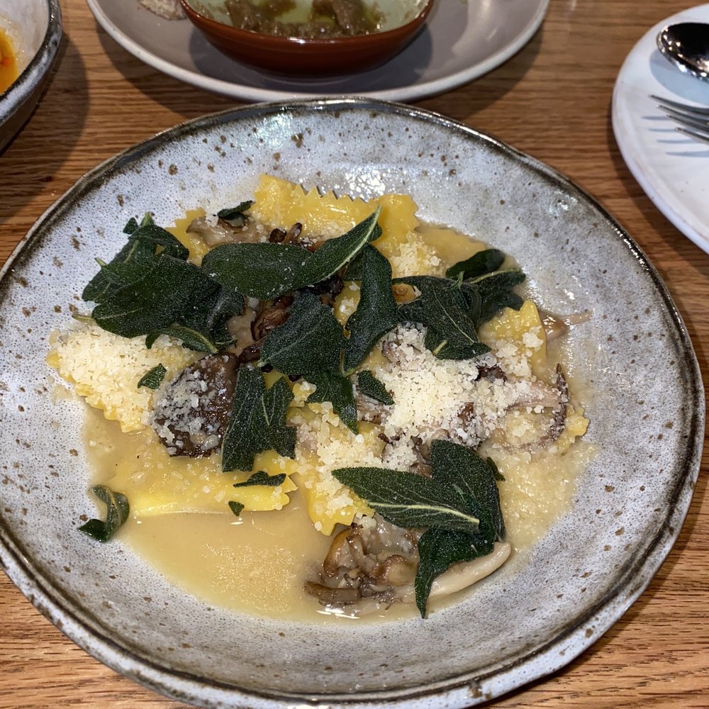 Carrello - Agnolotti - duck, veal, mushrooms - Italian Near Me - Seattle, Washington Carrello - Agnolotti - duck, veal, mushrooms - Italian Near Me - Seattle, Washington