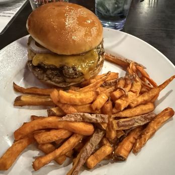 Big Mike’s Bar and Grill - Build Your Own double smash burger with sweet potato fries - Bars Near Me - Plano, Texas Big Mike’s Bar and Grill - Build Your Own double smash burger with sweet potato fries - Bars Near Me - Plano, Texas