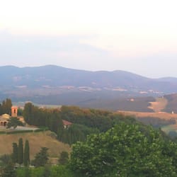 Dal Brigante - La visita dalla terrazza del ristorante.