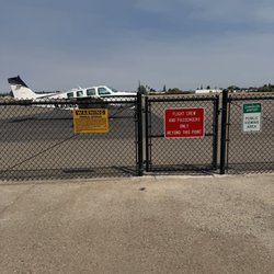 Fresno Chandler Executive Airport - you can view arrival and departure planes here or inside the restaurant