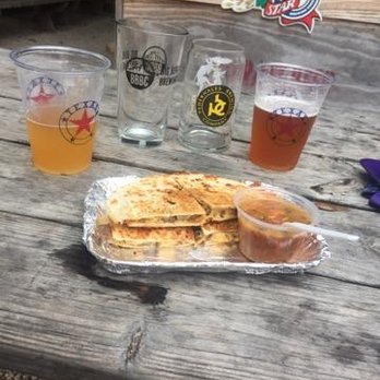 Caliente Grill - Carne Asada Quesadilla with borracho beans - Food Trucks Near Me - San Antonio, Texas Caliente Grill - Carne Asada Quesadilla with borracho beans - Food Trucks Near Me - San Antonio, Texas