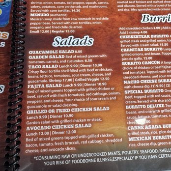 Pancho Villa - Menu - Mexican Near Me - Evans, Georgia