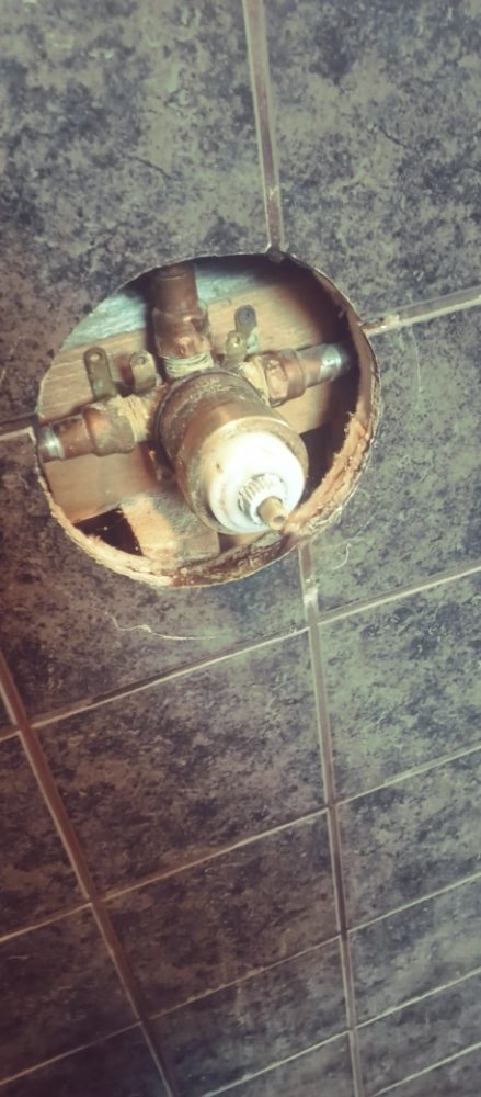 Slide of Edwards plumbing sewer and electrical