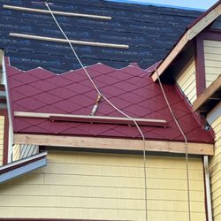 Capital Diamond Roofing - Oxide red Diamond Steel Roof Install in Selkirk NY