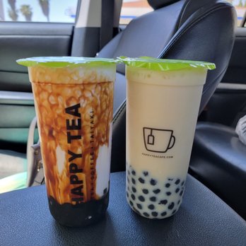 4Seasons Tea Cafe - Lava brown sugar tea and jasmine green milk tea - Bubble Tea Near Me - Anaheim, California