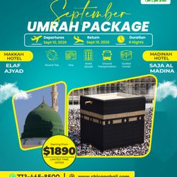 Chicago Hajj & Umrah - September Umrah Package 2026