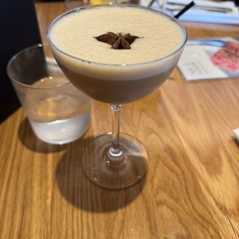 Earls Kitchen + Bar - Espresso martini with star of anise - New American Near Me - Orlando, Florida Earls Kitchen + Bar - Espresso martini with star of anise - New American Near Me - Orlando, Florida