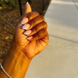 Piedmont Nails & Spa - Sns with abstract tip design