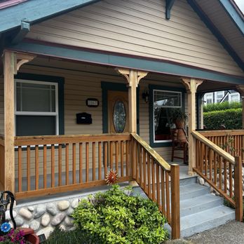 Tenmile Construction - the front porch of a home - General Contractors Near Me