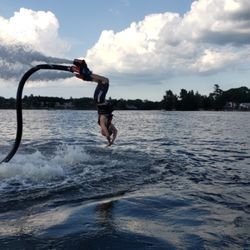 Flyboard Surf Club - First time Flyboarder #backdive