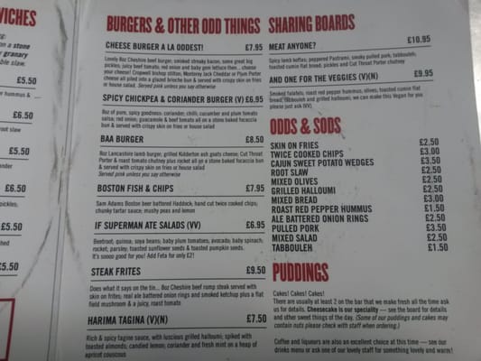 Menu photo 4 Oddest Manchester, XGM Menu photo 4 Oddest Manchester, XGM