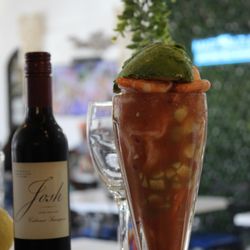 Mariscos Mar Azul - Josh Cabernet Wine plus Shrimp Cocktail