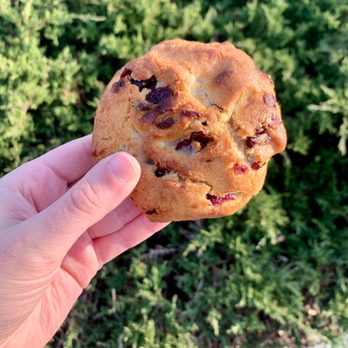 Feed The Cheeks - White Chocolate Cranberry Cookie - Desserts Near Me - Cranston, Rhode Island