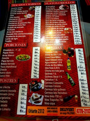 Menu photo 2 Sabor Peruano Palermo, C