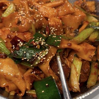 X Noodles & Dumplings - Spicy Braised Pork Flat Noodles - Noodles Near Me - Portland, Oregon X Noodles & Dumplings - Spicy Braised Pork Flat Noodles - Noodles Near Me - Portland, Oregon