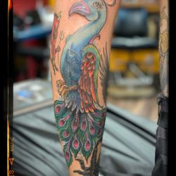 Vintage Tattoo Art Parlor - Freehanded cover up by BABA