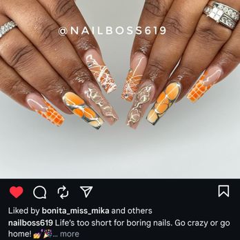 Nail Boss - Who doesn't love orange - Nail Salons Near Me - San Diego, California Nail Boss - Who doesn't love orange - Nail Salons Near Me - San Diego, California