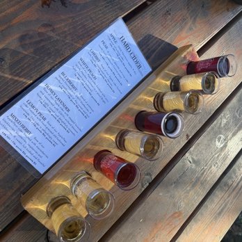 The Gorge White House - Cider flight- it's great! - Wineries Near Me - Hood River, Oregon