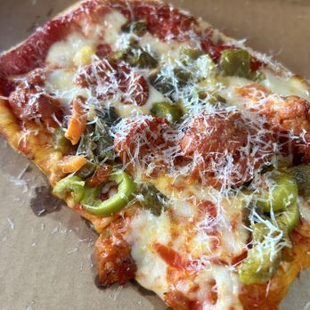 Fabulist Pizza - Spicy sausage, spice is more like a pepperoni spice. - Pizza Near Me - Sacramento, California Fabulist Pizza - Spicy sausage, spice is more like a pepperoni spice. - Pizza Near Me - Sacramento, California