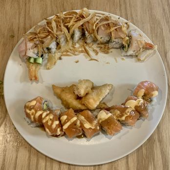 Maki Noho - Blooming onion roll & double salmon roll - Japanese Near Me - North Hollywood, California Maki Noho - Blooming onion roll & double salmon roll - Japanese Near Me - North Hollywood, California