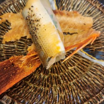Sushi Murayama - Kohada wrapped in kelp, black sesame sauce. Fried black throated snapper - Sushi Bars Near Me - Honolulu, Hawaii Sushi Murayama - Kohada wrapped in kelp, black sesame sauce. Fried black throated snapper - Sushi Bars Near Me - Honolulu, Hawaii