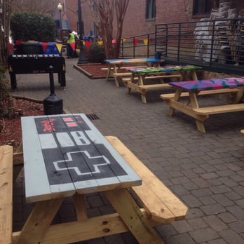 Boxcar Bar + Arcade - Outdoor seating and fuzzball - Bars Near Me - Raleigh, North Carolina Boxcar Bar + Arcade - Outdoor seating and fuzzball - Bars Near Me - Raleigh, North Carolina