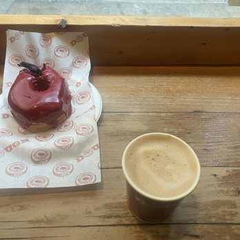 Dough - Latte And The Vegan Hibiscus - Desserts Near Me - New York, New York