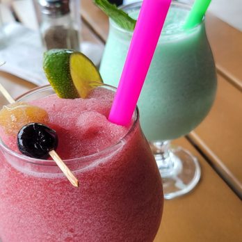 Ghost Isle Brewery - Frozen cherry mule and frozen grasshopper- yum! - Brewpubs Near Me - New Buffalo, Michigan