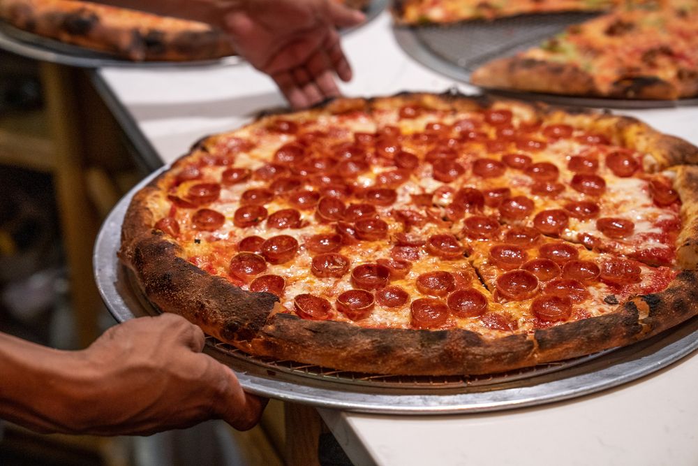 Food from Andy’s Pizza