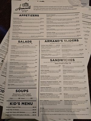 Menu photo 4 Armand's Pizzeria Arlington Heights, IL