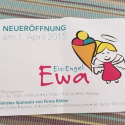 Eis-Engel Ewa - Eröffnungsflyer