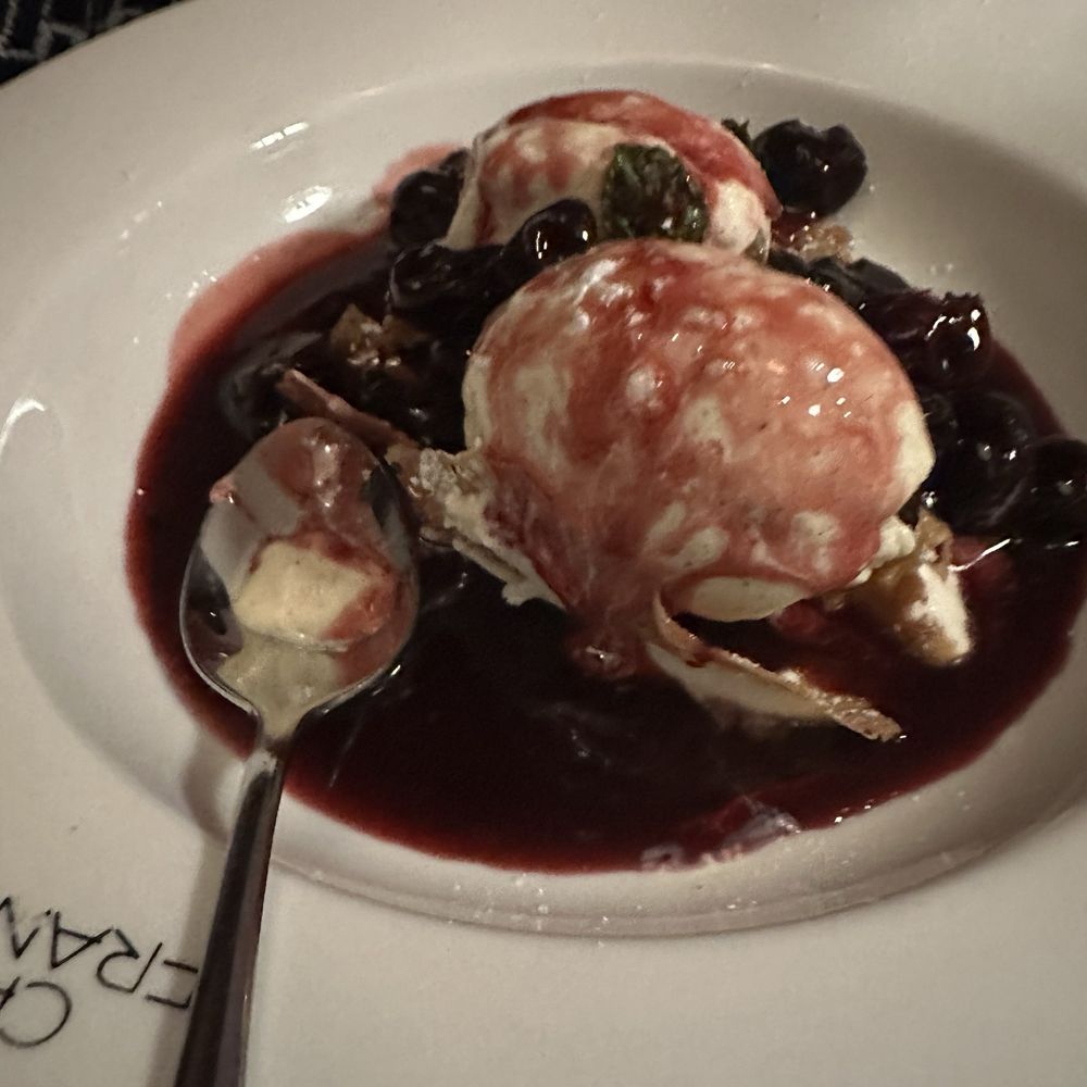 Chez Francois Restaurant - Cherries and ice cream - French Near Me - Vermilion, Ohio Chez Francois Restaurant - Cherries and ice cream - French Near Me - Vermilion, Ohio