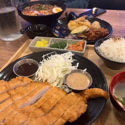 G-San Kitchen - Pork katsu, tempura veggies, ramen