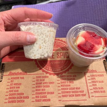 Apple Spice Junction - frog eye salad and cheesecake- 5.5 oz containers - Sandwiches Near Me - Rancho Dominguez, California