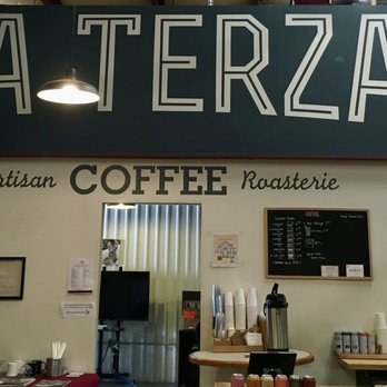 La Terza Artisan Coffee Roasterie - the sign above the counter - Coffee Roasteries Near Me - Cincinnati, Ohio
