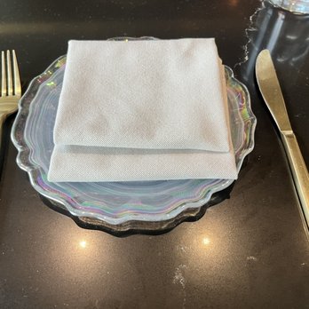 L'Ardente - First time to see golden color silverware lol - Italian Near Me - Washington, DC, District of Columbia