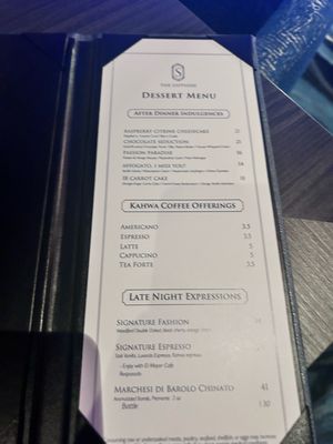 Menu photo 2 The Sapphire Tampa, FL