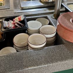 Three types of soup to choose from