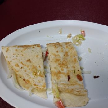 Jose's Authentic Mexican Restaurant - Half eaten chicken quesadilla. - Mexican Near Me - Petoskey, Michigan
